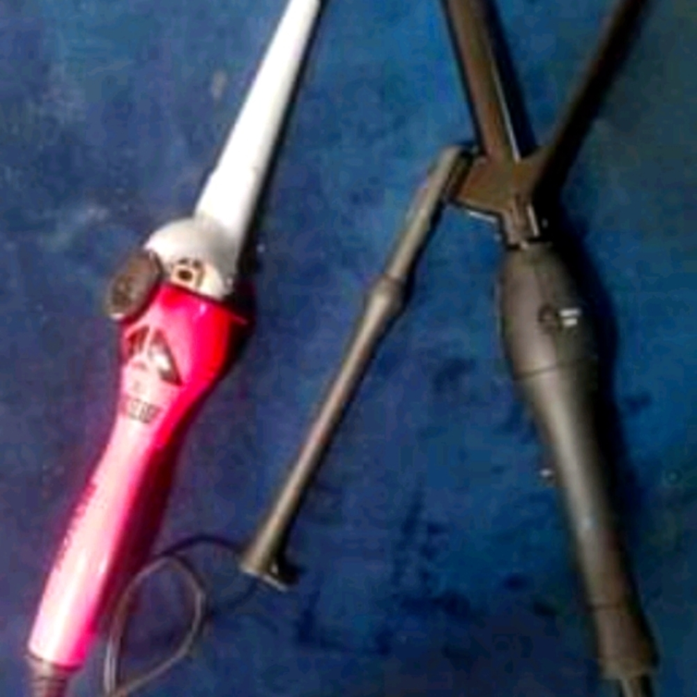 A marcel curling iron & a curling wand